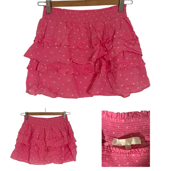 LoveShackFancy Other - LoveShackFancy PolkaDot Ruffle Skirt